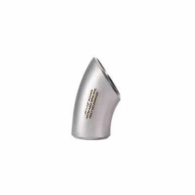 Codo inglete de 45 grados de acero inoxidable 304L